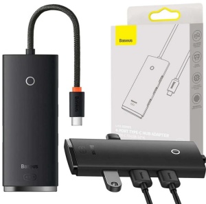 Hub extern Baseus Lite WKQX030301, negru - Img 4