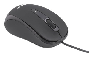 Mouse cu fir Tellur basic, mini, negru - Img 4