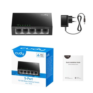 CUDY 5-Port 10/100 Mbps Metal Switch - Img 4