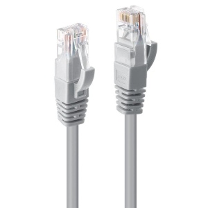 Cablu Lindy 3m Cat.6 U/UTP, Grey - Img 1