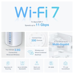 TP-LINK KIT BE9300 MESH WIFI 7 3PK - Img 12