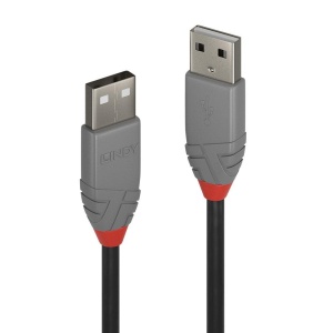 Cablu Lindy 0.5m USB 2.0 Type A, Anthra - Img 1