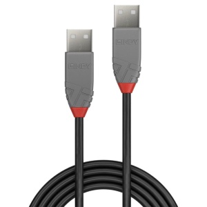 Cablu Lindy 0.5m USB 2.0 Type A, Anthra - Img 5