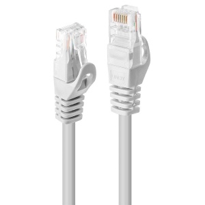 Cablu Lindy 2m Cat.6 U/UTP, White - Img 1