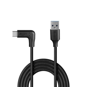 Cablu Lindy USB A la C, 90° 1m negru - Img 6