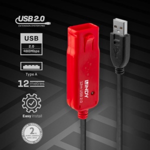 Cablu Lindy 12m USB 2.0 Active Extension - Img 7