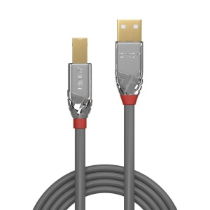 Cablu Lindy 3m USB 2.0 Type A to B Cromo - Img 2