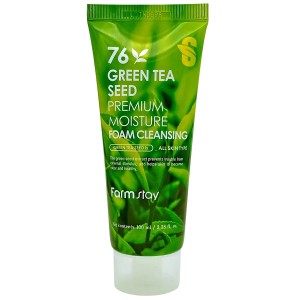 FarmStay 76 Green Tea Seed Premium Moisture Foam Cleansing