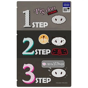 Holika Holika Pig Clear Blackhead 3-step kit Strong