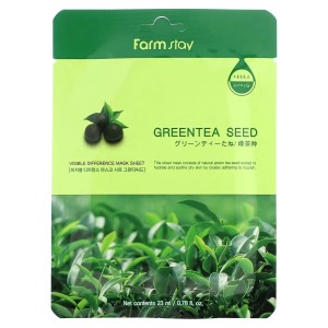 FarmStay Visible Difference Mask Sheet Greentea Seed