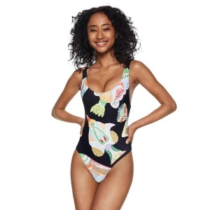 DESIGUAL OCEAN CORAL SWIMSUITA ŽENSKI KUPAĆI, CRNA - Img 3
