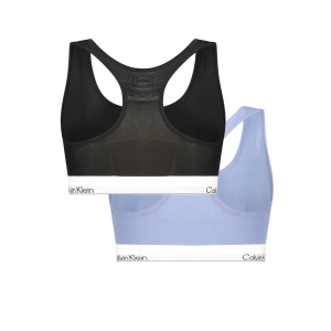 CALVIN KLEIN ŽENSKI TOP LV00QF8494, SVETLO PLAVA - Img 2