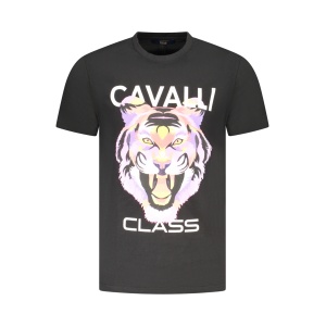 CAVALLI CLASS MUŠKA MAJICA TXT60FJD060, CRNA