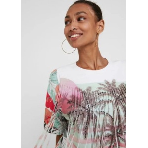 DESIGUAL HONOLULU ŽENSKA BLUZA, BELA - Img 3