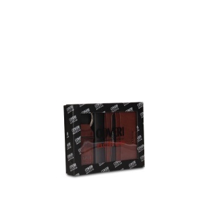 COVERI COLLECTION MUŠKI SET KOŽNI NOVČANIK I PRIVEZAK C-1033, BRAON