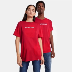 DESIGUAL BARCELONA, ŽENSKA MAJICA, CRVENA