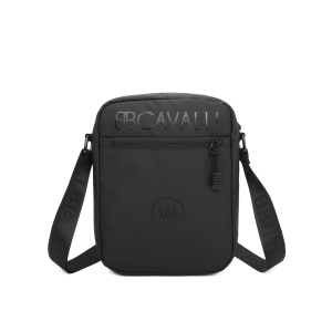 B. CAVALLI MUŠKA TORBA PREKO TELA OD 100% VEGANSKE KOŽE BC1054, CRNA