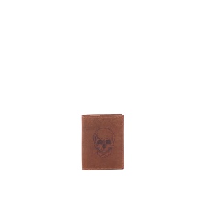 SERGIO VALENTINI MUŠKI KOŽNI NOVČANIK IN-1104-SKULL, BRAON