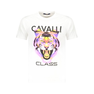 CAVALLI CLASS MUŠKA MAJICA TXT60FJD060, BELA