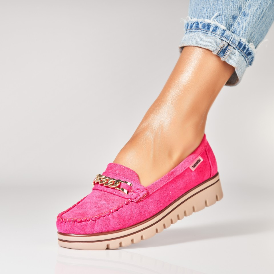 Casual obuv Eko semiš Fuchsiová Tisha A7125