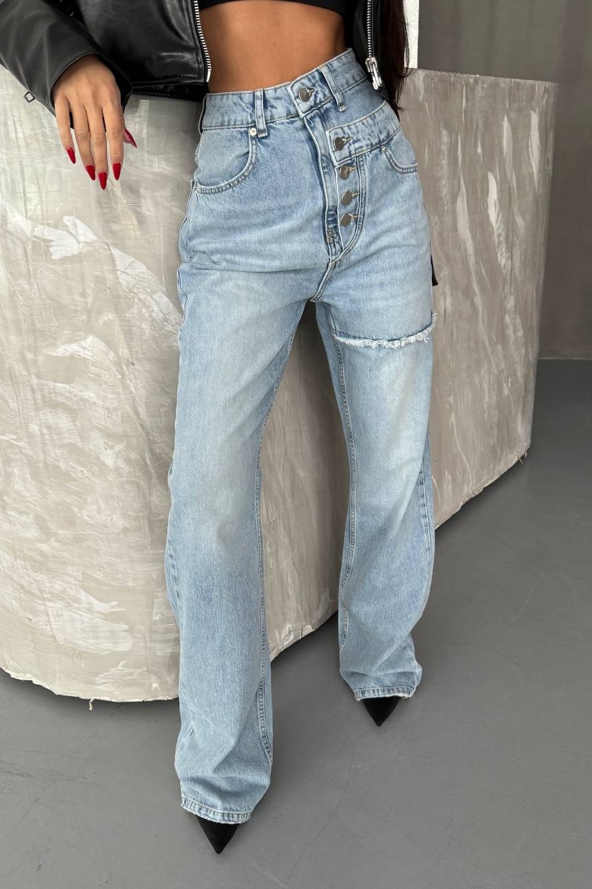 Džíny Regular Fit Modrá Paisley2