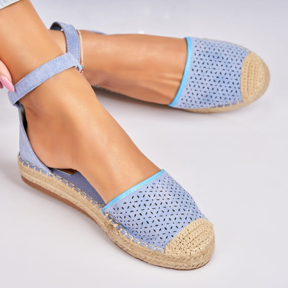 Dámské espadrilky Eko semiš Modrá Lailah A1177