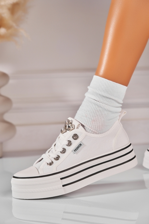 Sportovní boty dámské Textil Bílá Deisy - Img 3