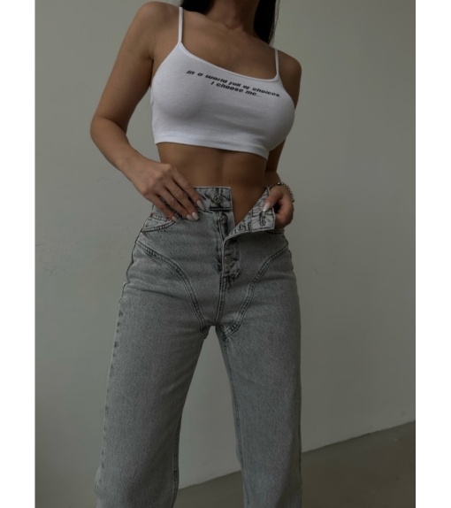 Džíny Slim Fit Šedá Remy - Img 5