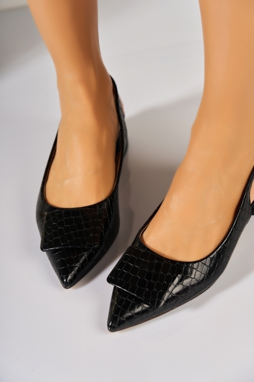 Elegantní boty Eko kůže Černá Tovya - Img 3