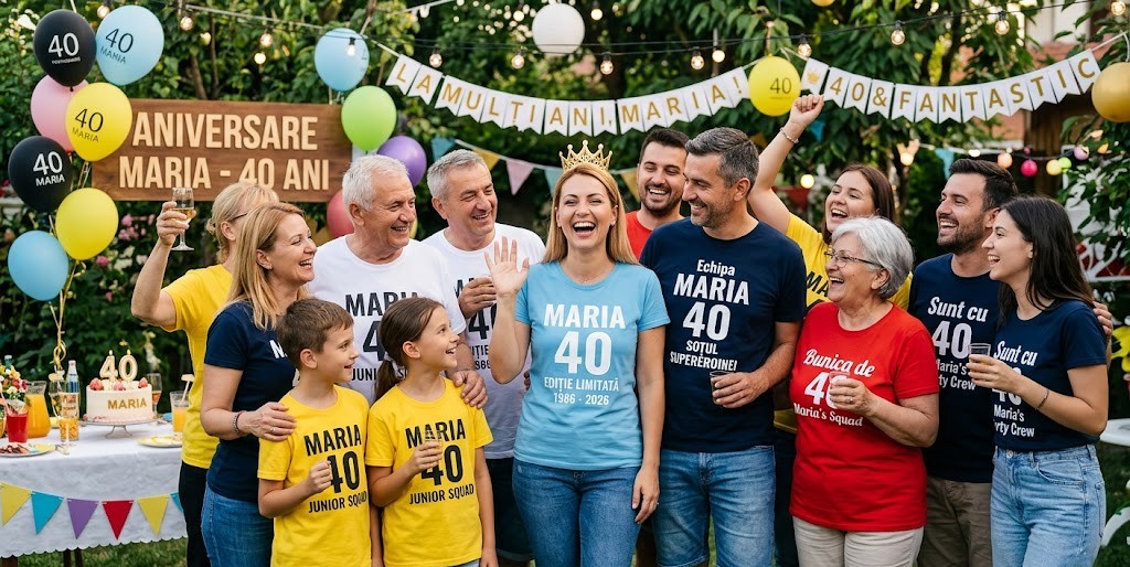 Tricouri aniversare personalizate – Cum transformi orice zi specială într-o amintire unică
