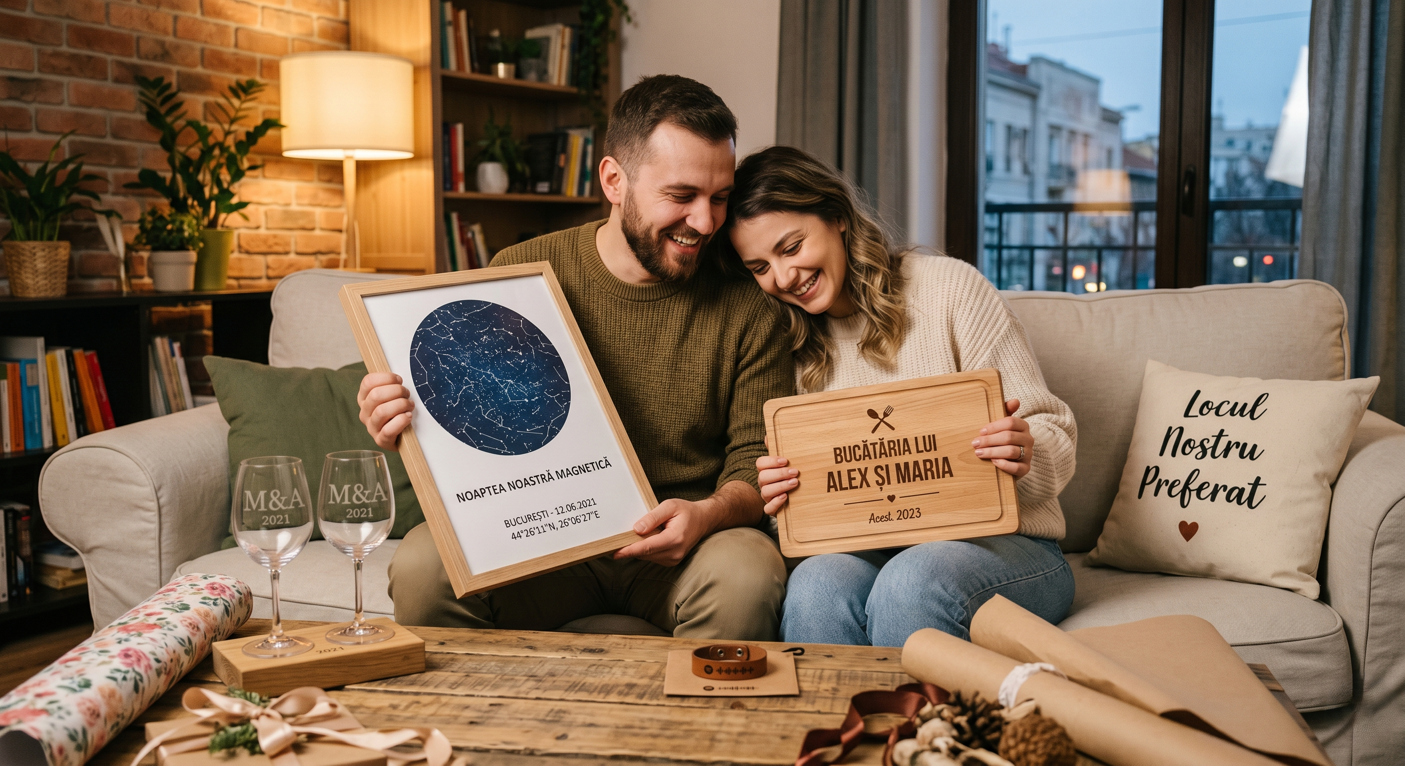 Cadouri personalizate pentru cupluri – idei romantice care spun o poveste
