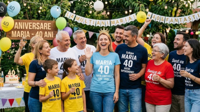Tricouri aniversare personalizate – Cum transformi orice zi specială într-o amintire unică