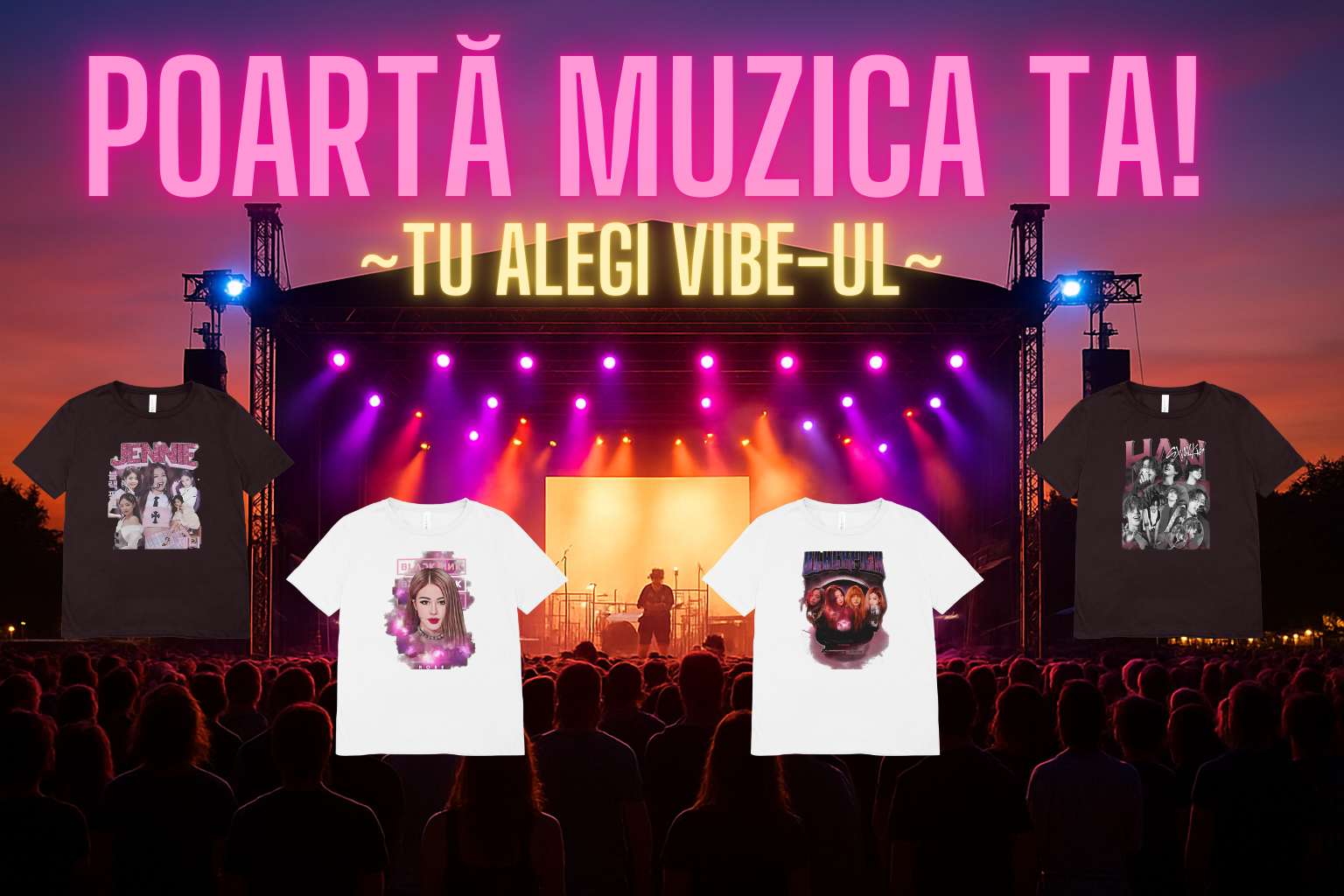 tricouri personalizate cu trupe/formatii de muzica internationale