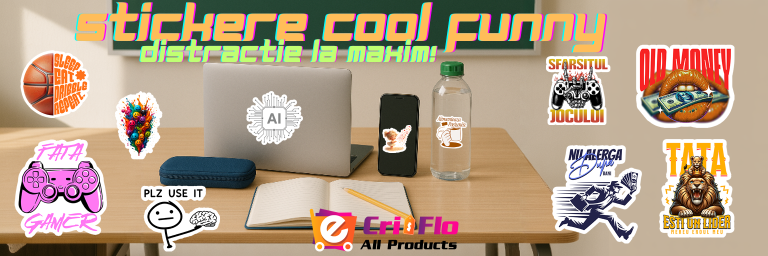 Stickere decorative COOL FUNNY AUTOADEZIVE PE ORCI SUPRAFATA