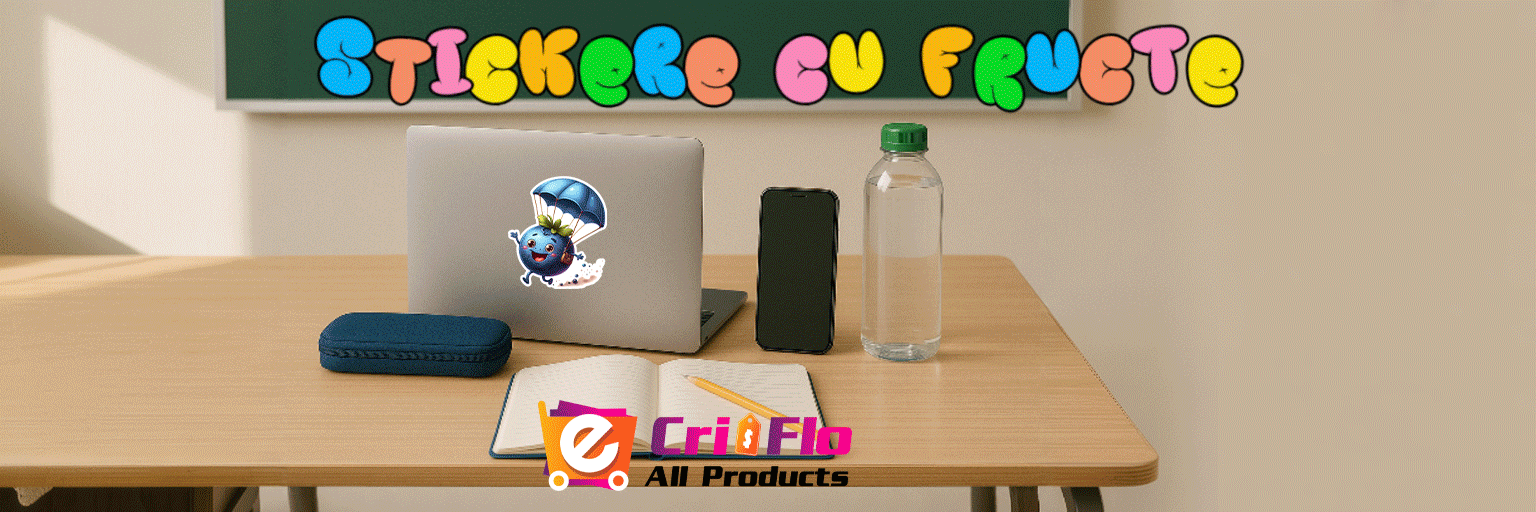 Sticker Rambutan si stropi tropicali, Fructe, Autoadeziv, Cri-Flo, Marime 25 cm