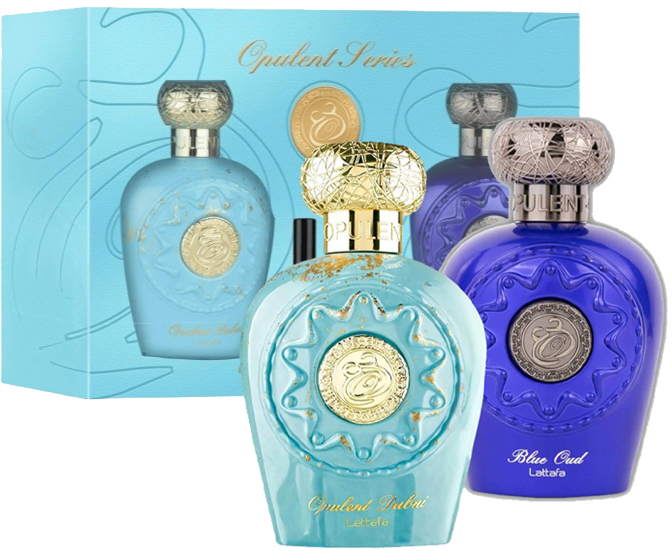 Set Parfum Lattafa Opulent Dubai 100 ml & Opulent Blue Elixir 100 ml