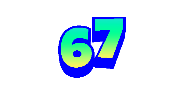 Sticker SIX SEVEN 67 Robot Blue Power, Autoadeziv, Cri-Flo, Dimensiune 10 cm