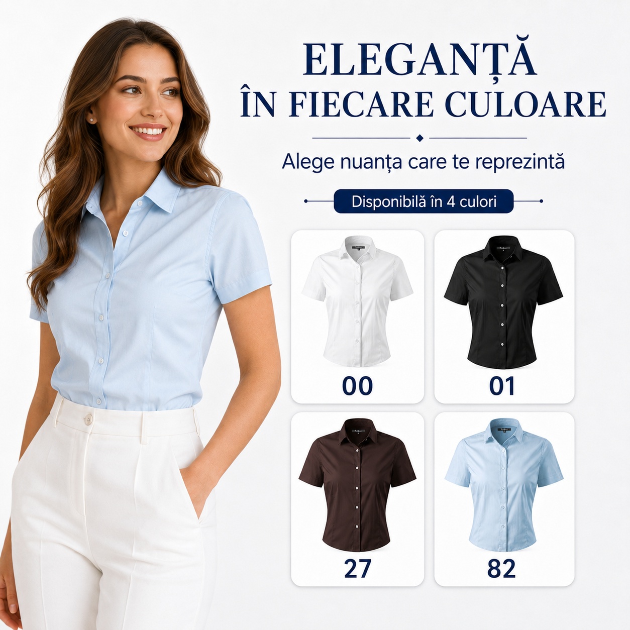 Cămașă damă Malfini 261 Flash – patru culori disponibile Cămașă damă Malfini 261 Flash disponibilă în alb, negru, cafea și light blue