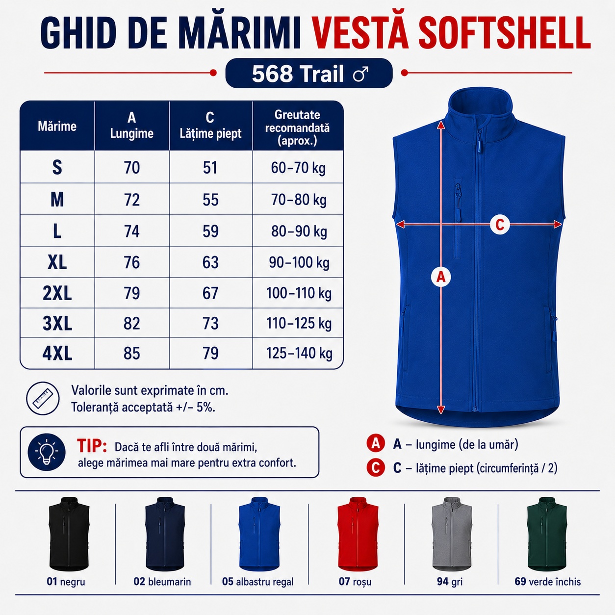 Detalii vesta softshell barbati Trail 568 buzunare fermoare