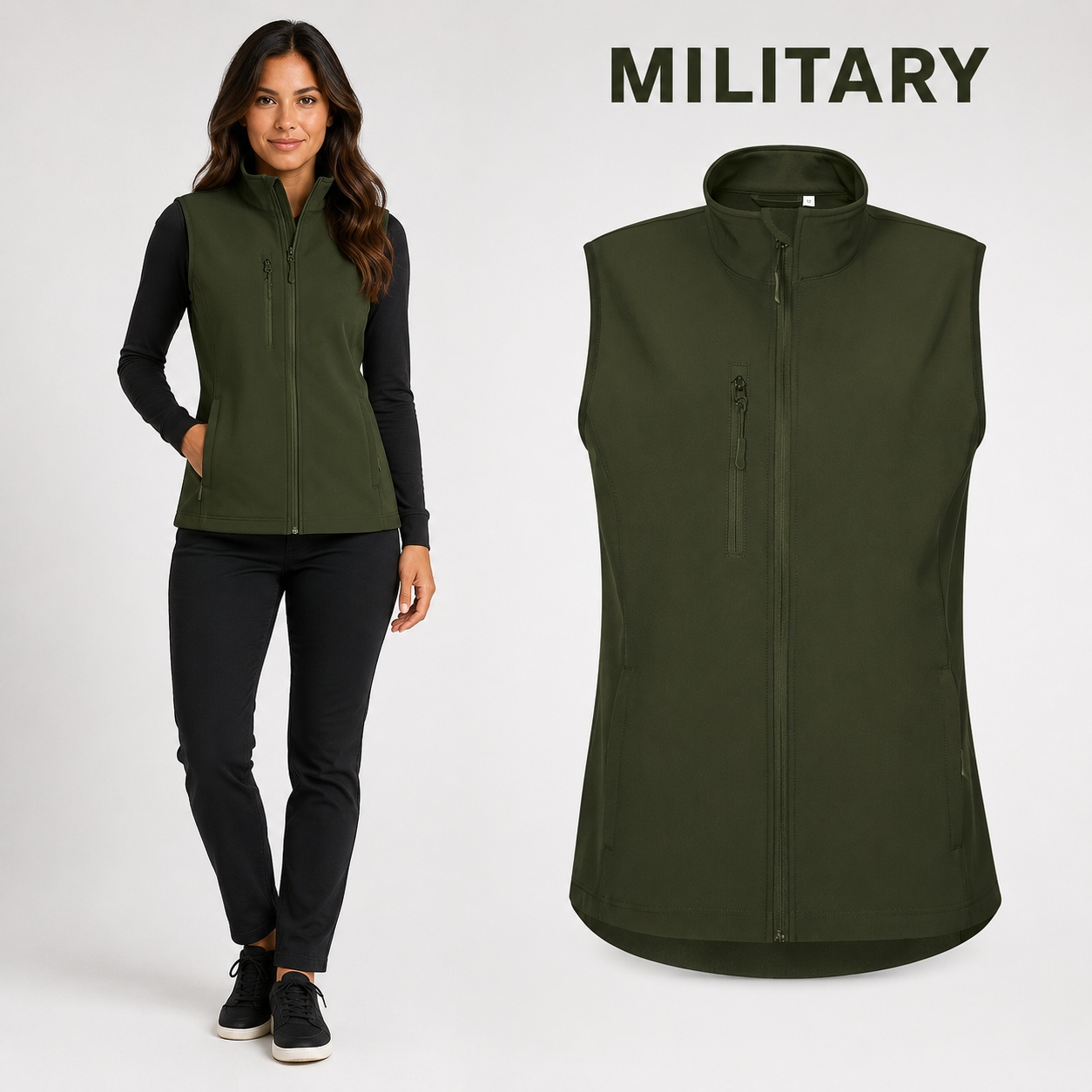 Vestă softshell femei croială cambrată