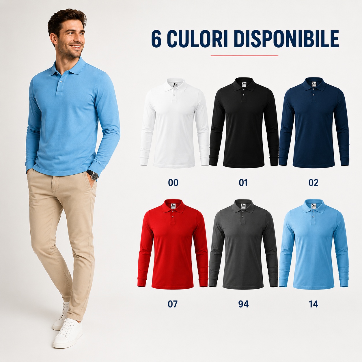 Bluză polo bărbați disponibilă în 6 culori