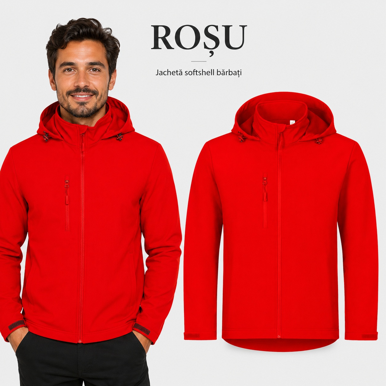 Trail 548 geaca softshell barbati cu gluga 6 culori
