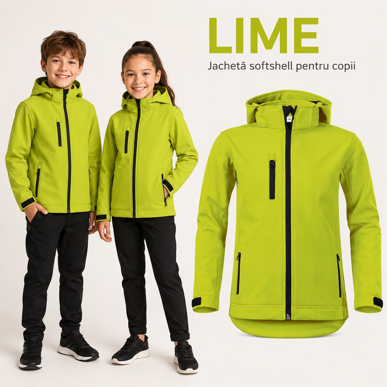 Performance 535 geacă copii softshell pentru activități zilnice