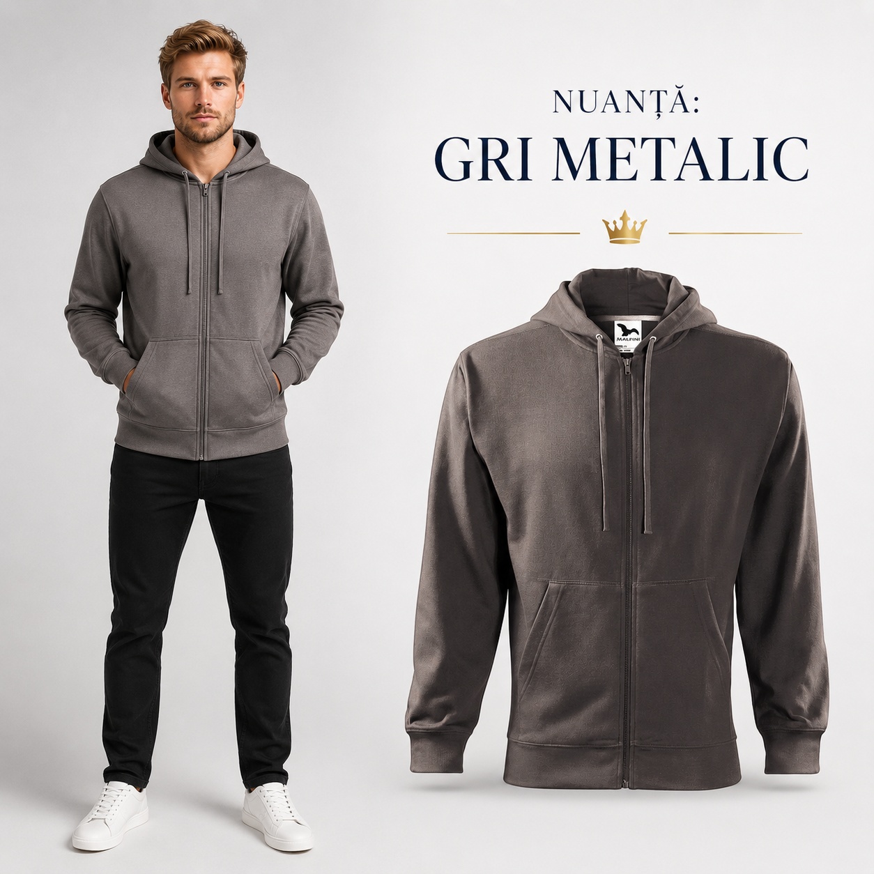 Hanorac Malfini Trendy Zipper bărbați