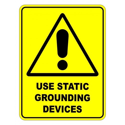 ⚠️ INDICATOARE 🛑 Indicator Use Static Grounding Devices Safety Sign ...