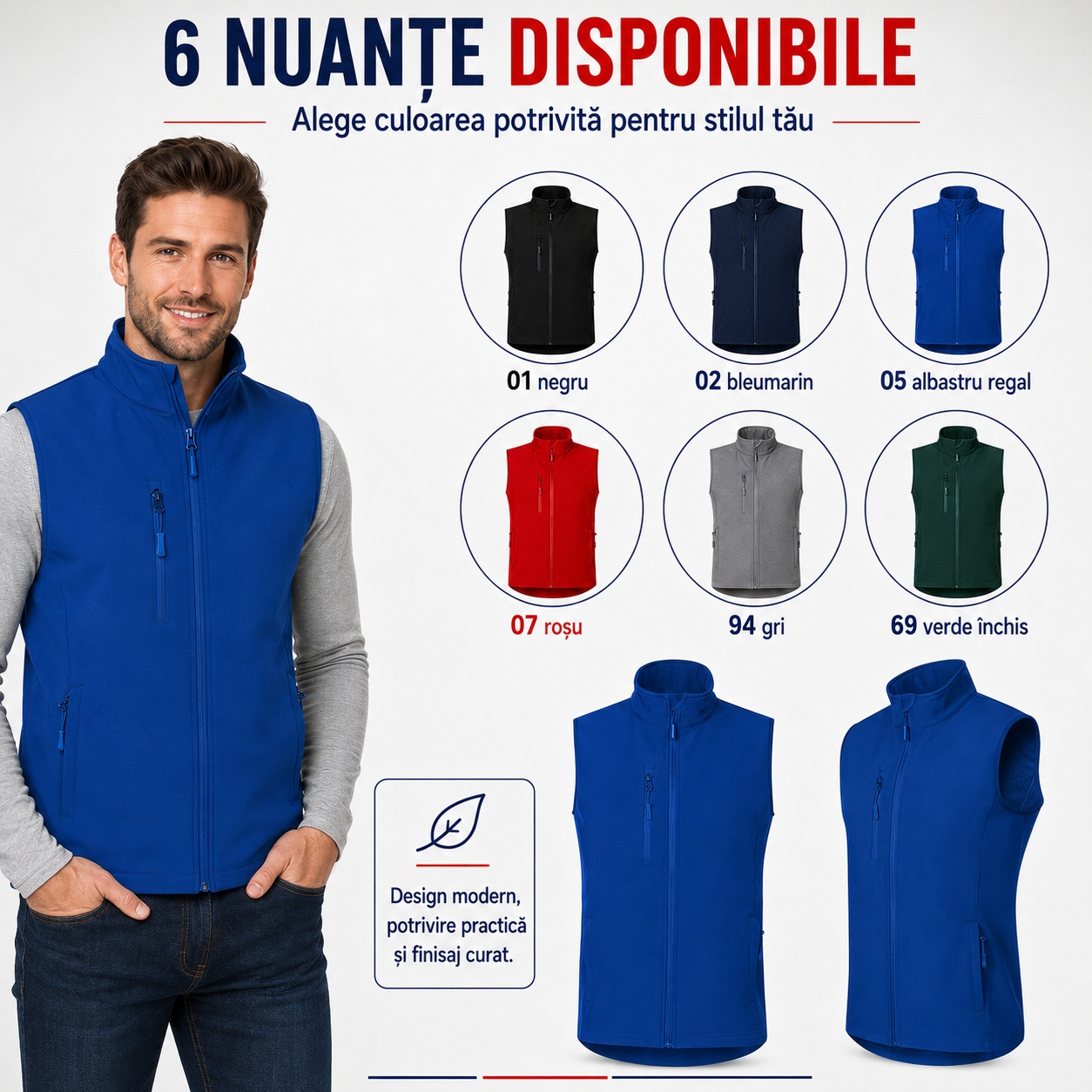 Vesta barbati tip jacheta fara maneci softshell cu fermoar Malfini Trail 568
