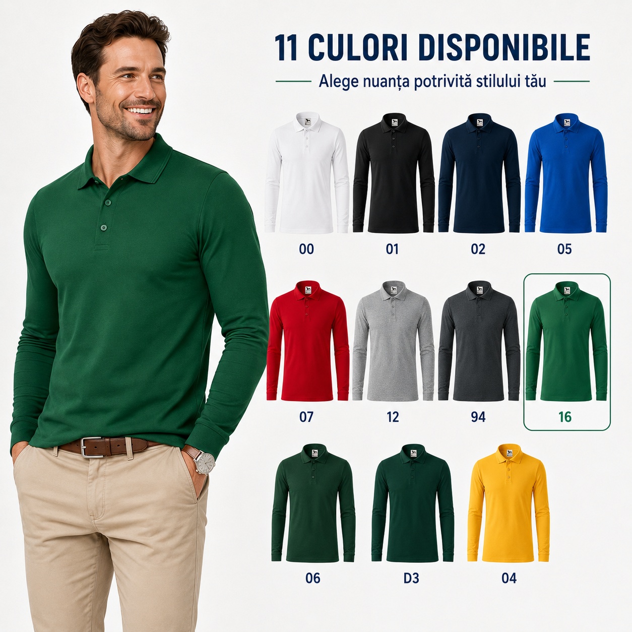 11 culori disponibile bluză polo bărbați Malfini Pique Polo LS 221