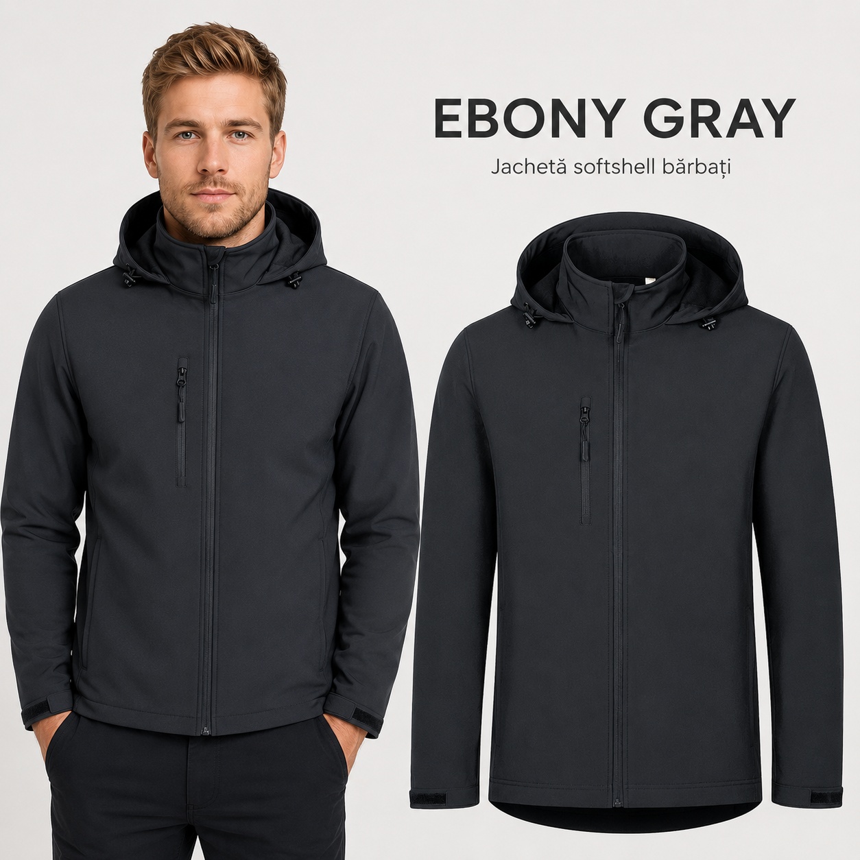 Geaca barbati softshell cu fleece interior Trail 548