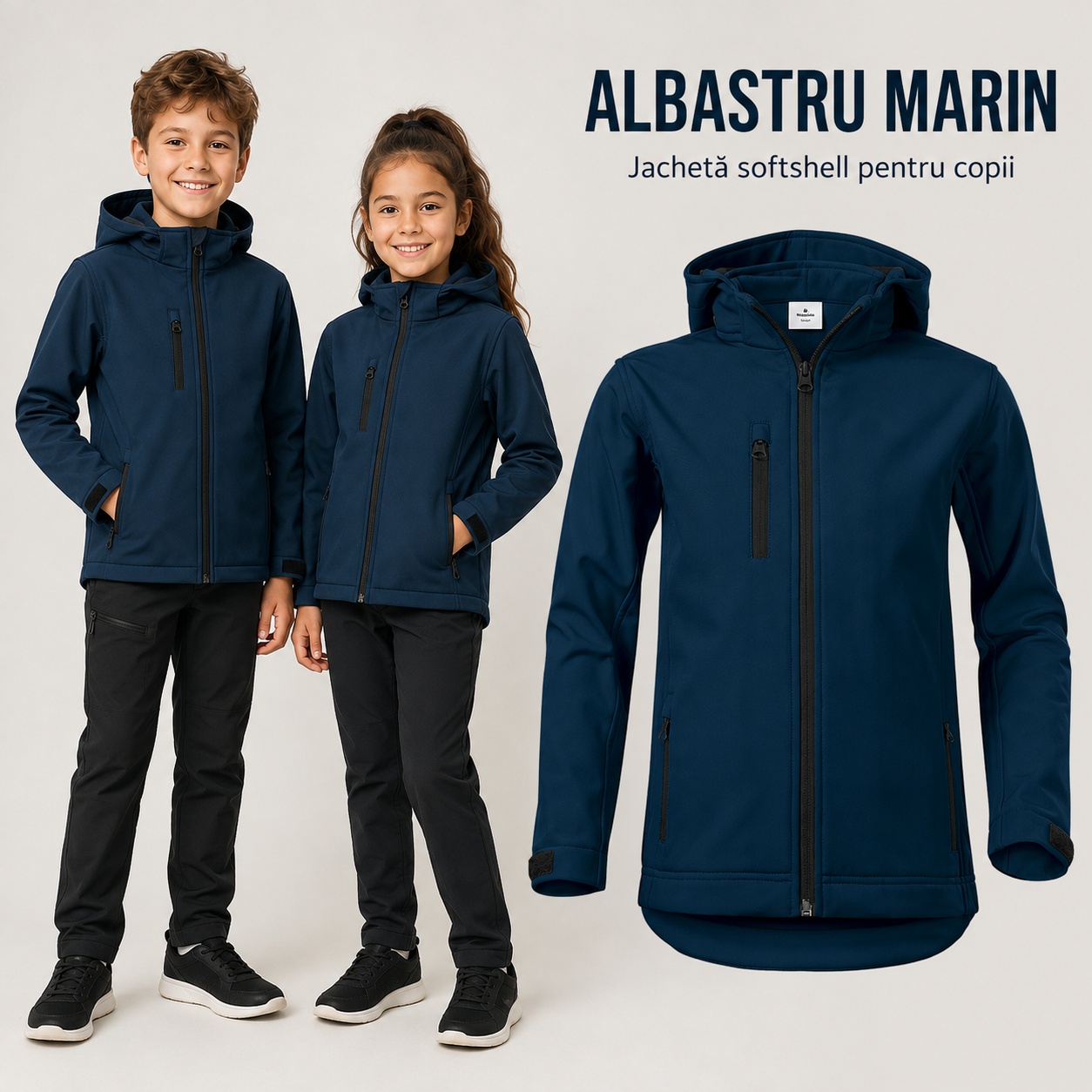 Geacă copii Performance 535 prezentare softshell
