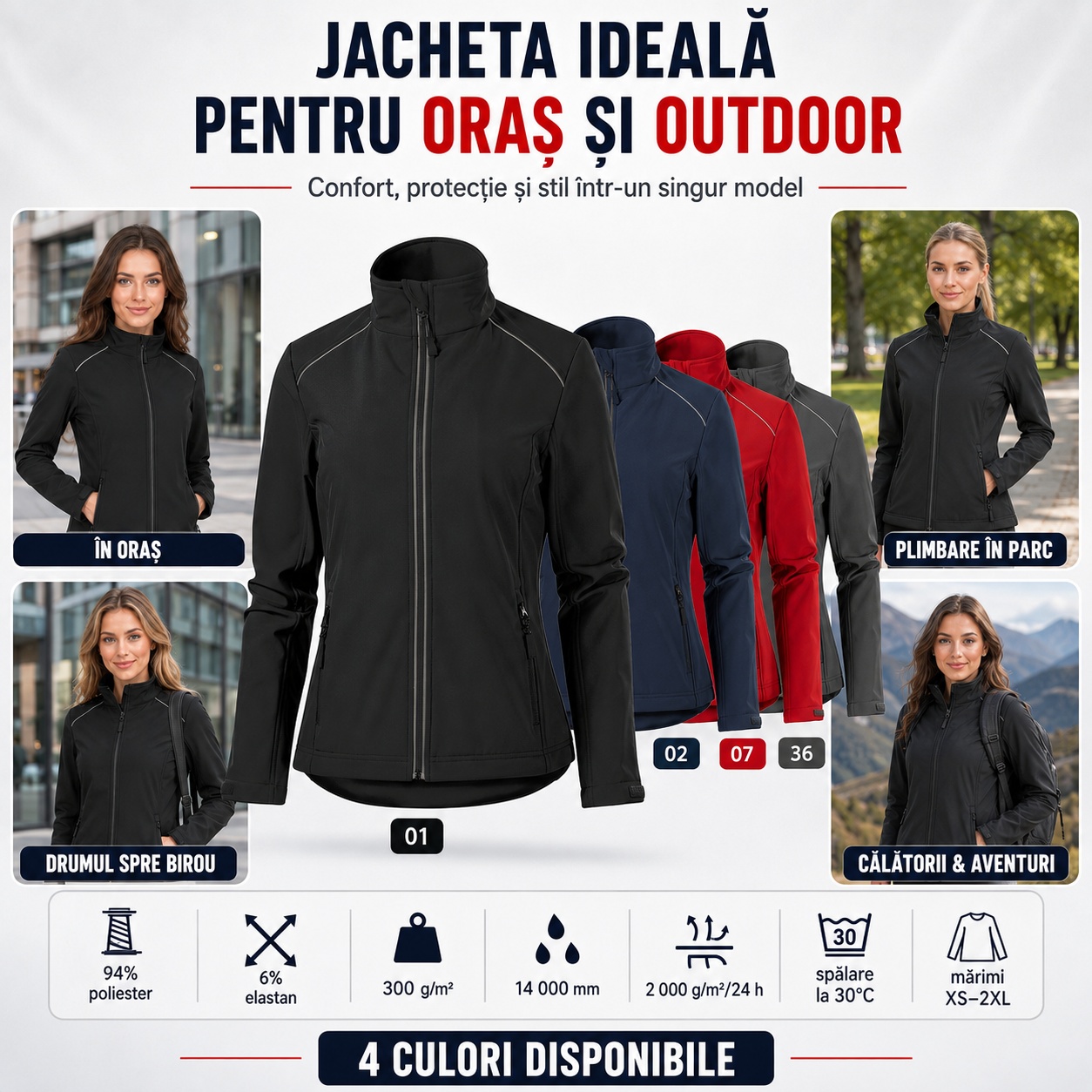Softshell trei straturi Valley 537 damă